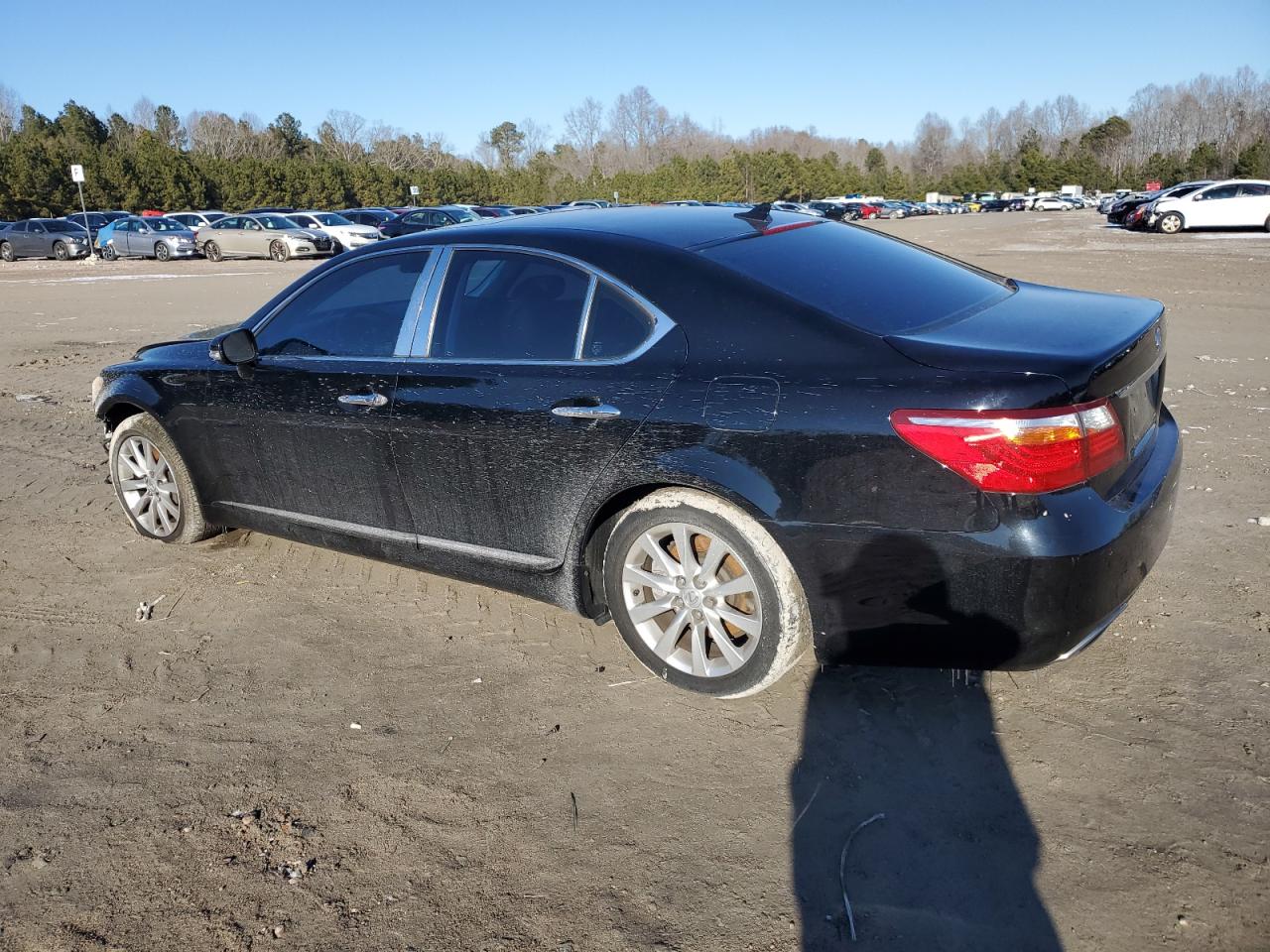 2011 Lexus LS VIN JTHCL5EF7B5011256 Copart auction photo, undercarriage / front end damage thumbnail 2