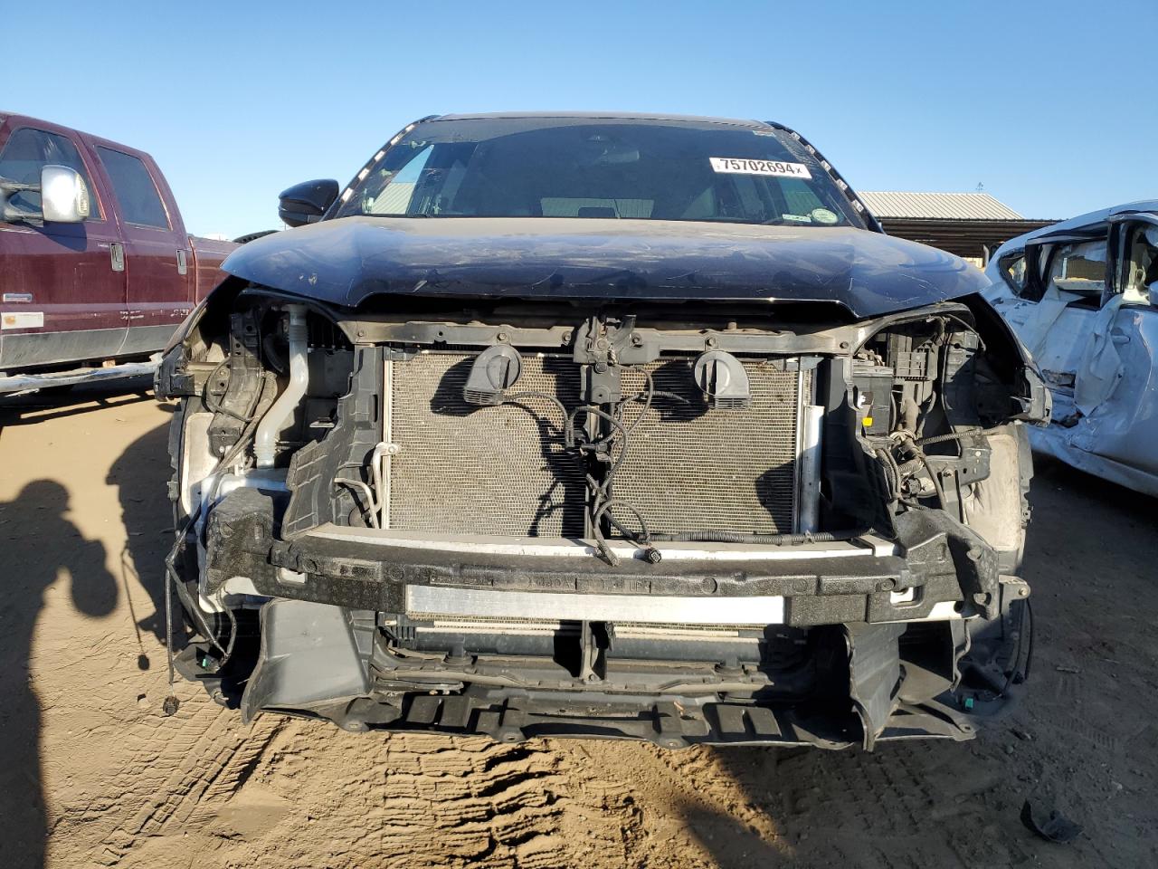 2019 Toyota Highlander VIN 5TDBZRFH8KS975393 Copart auction photo, hail / front end damage thumbnail 5
