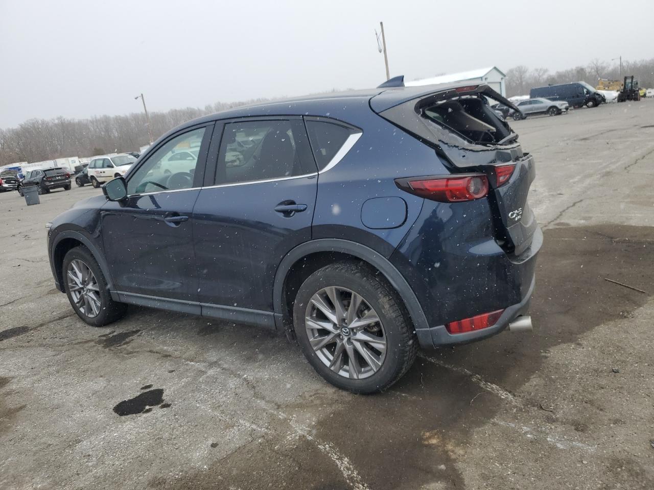2021 Mazda CX-5 VIN JM3KFBDM9M1340108 Copart auction photo, rear end / top/roof damage thumbnail 2