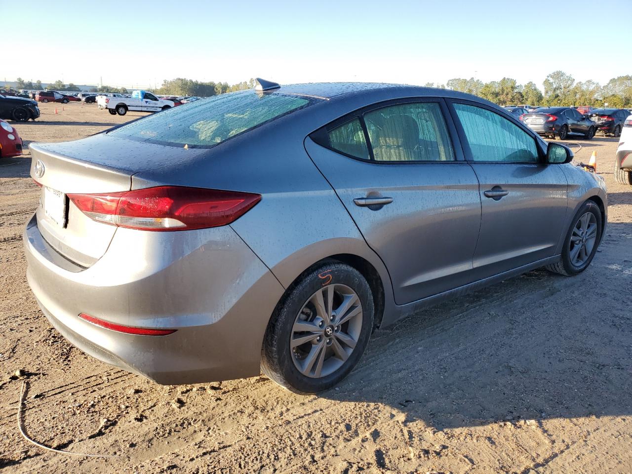 2018 Hyundai Elantra VIN 5NPD84LF5JH334160 Copart auction photo, front end damage thumbnail 3