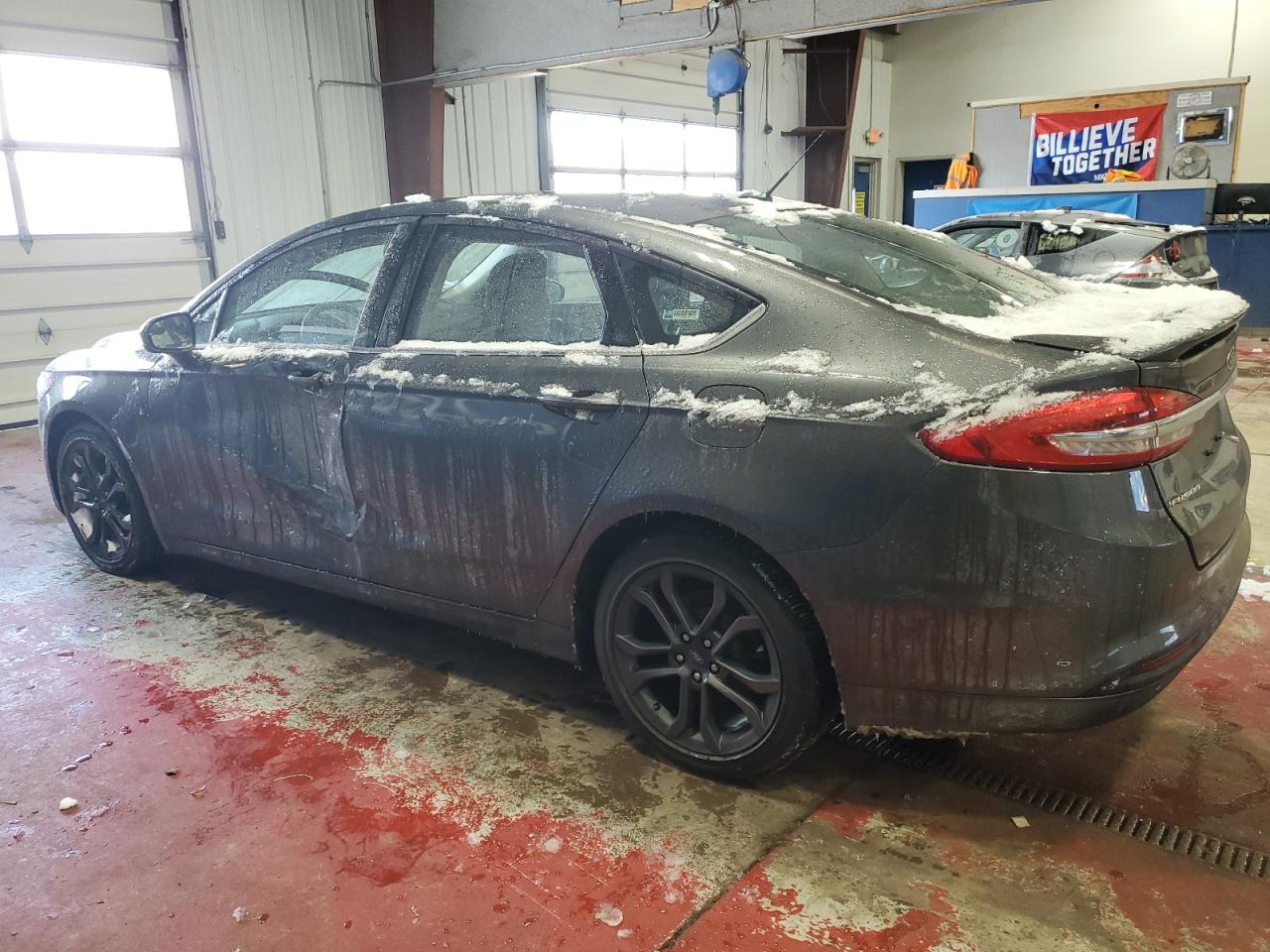 2018 Ford Fusion VIN 3FA6P0G75JR142960 Copart auction photo, side damage thumbnail 2