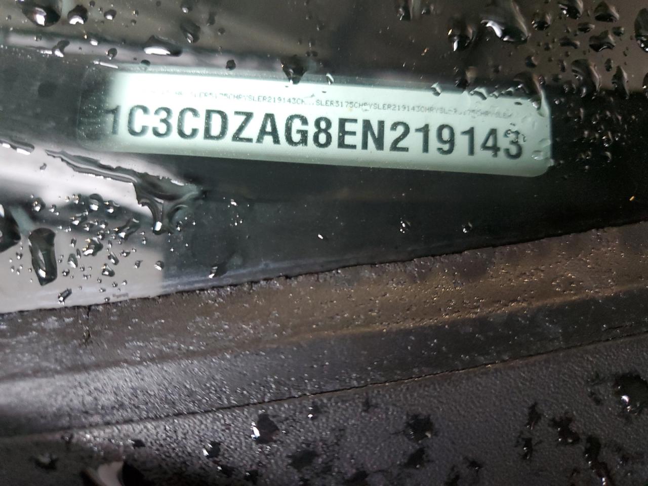 2014 Dodge Avenger VIN 1C3CDZAG8EN219143 Copart auction photo, side damage thumbnail 12