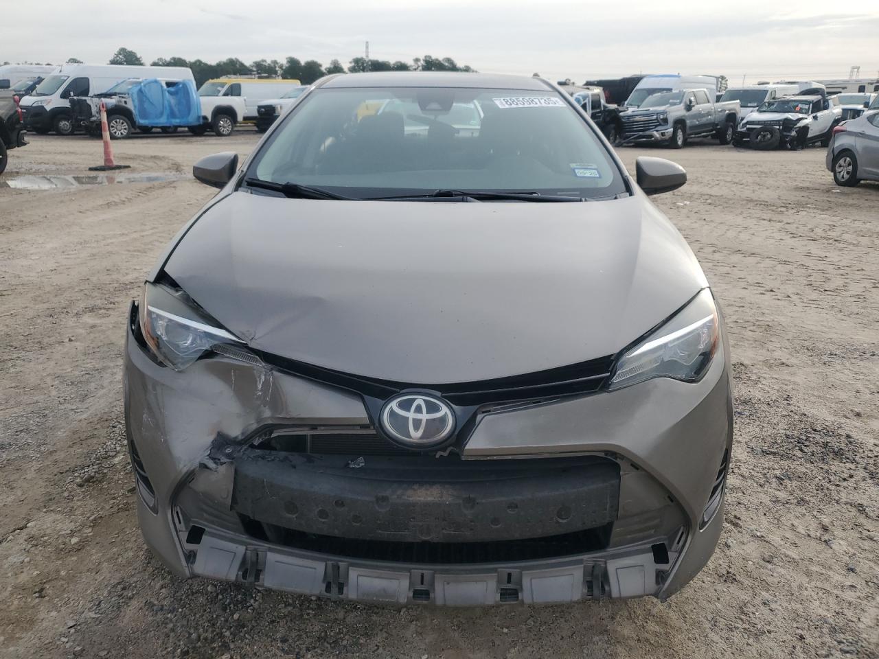 2017 Toyota Corolla VIN 5YFBURHEXHP648349 Copart auction photo, front end / rear end damage thumbnail 5