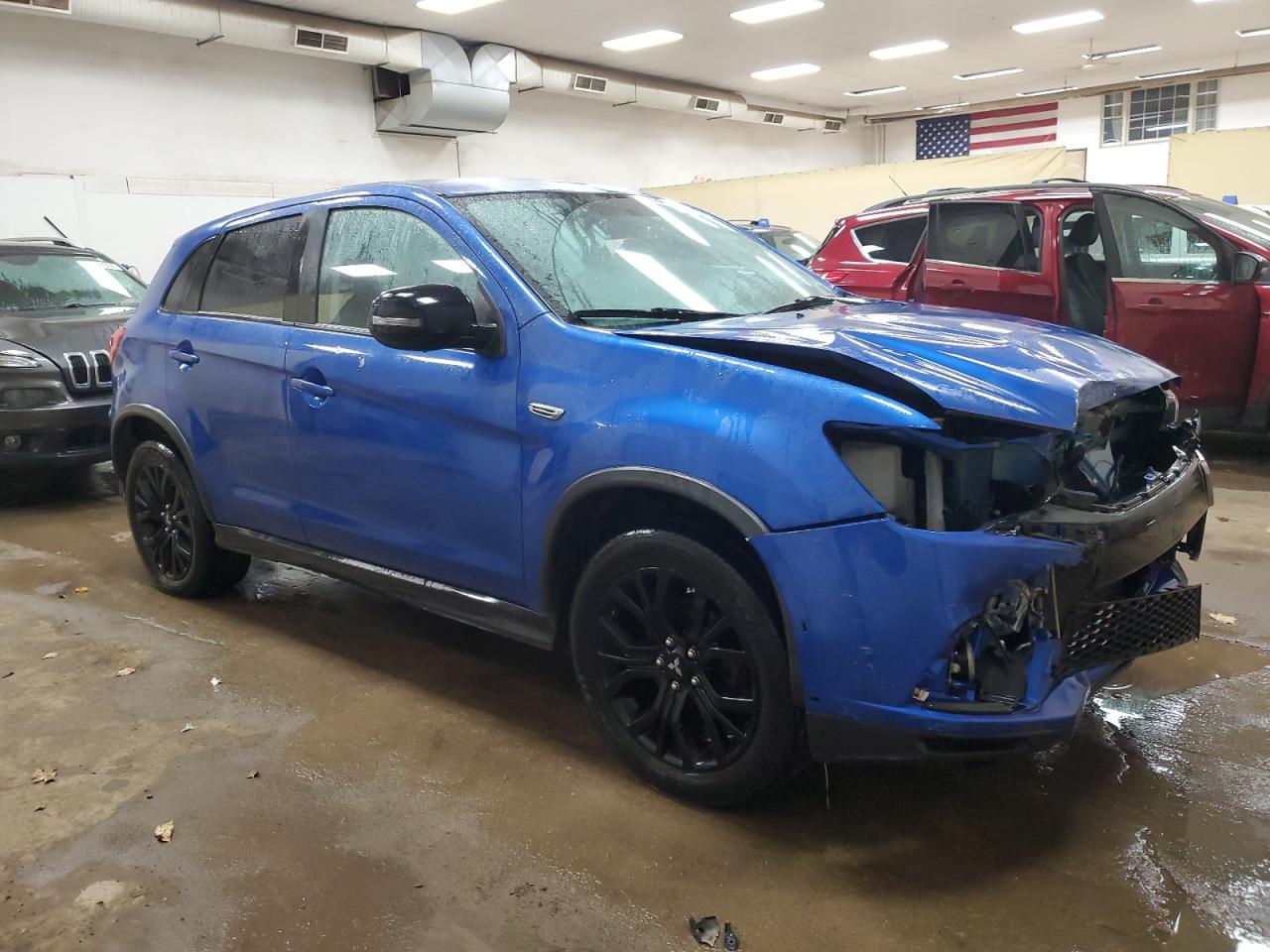2018 Mitsubishi Outlander VIN JA4AP3AU6JZ021994 Copart auction photo, front end / minor dent/scratches damage thumbnail 4