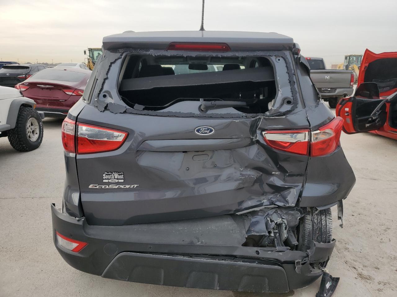 2021 Ford EcoSport VIN MAJ3S2GE4MC448420 Copart auction photo, rear end / frame damage damage thumbnail 6