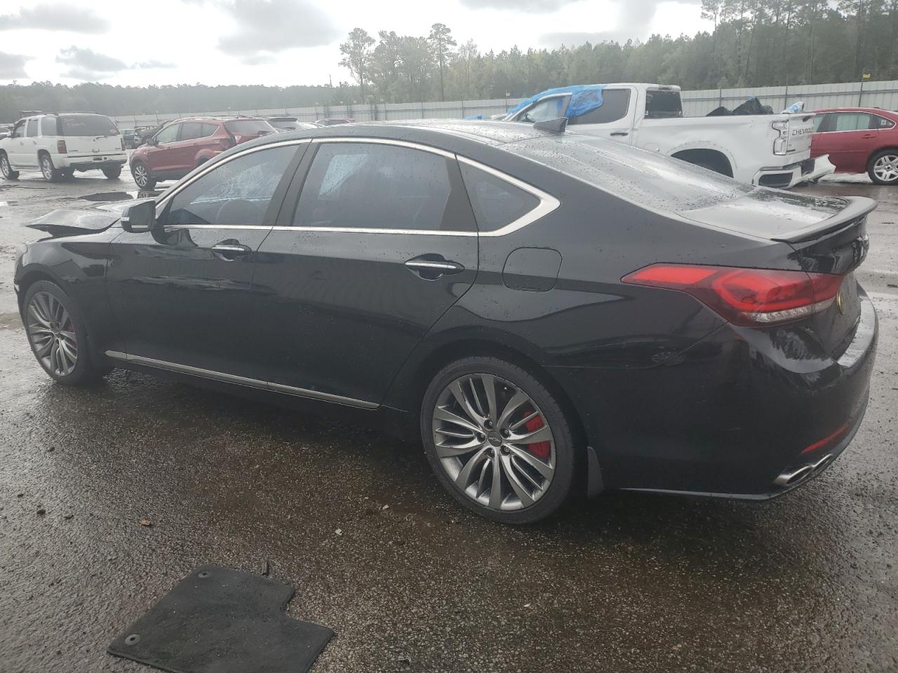 2015 Hyundai Genesis VIN KMHGN4JF3FU027216 Copart auction photo, front end damage thumbnail 2