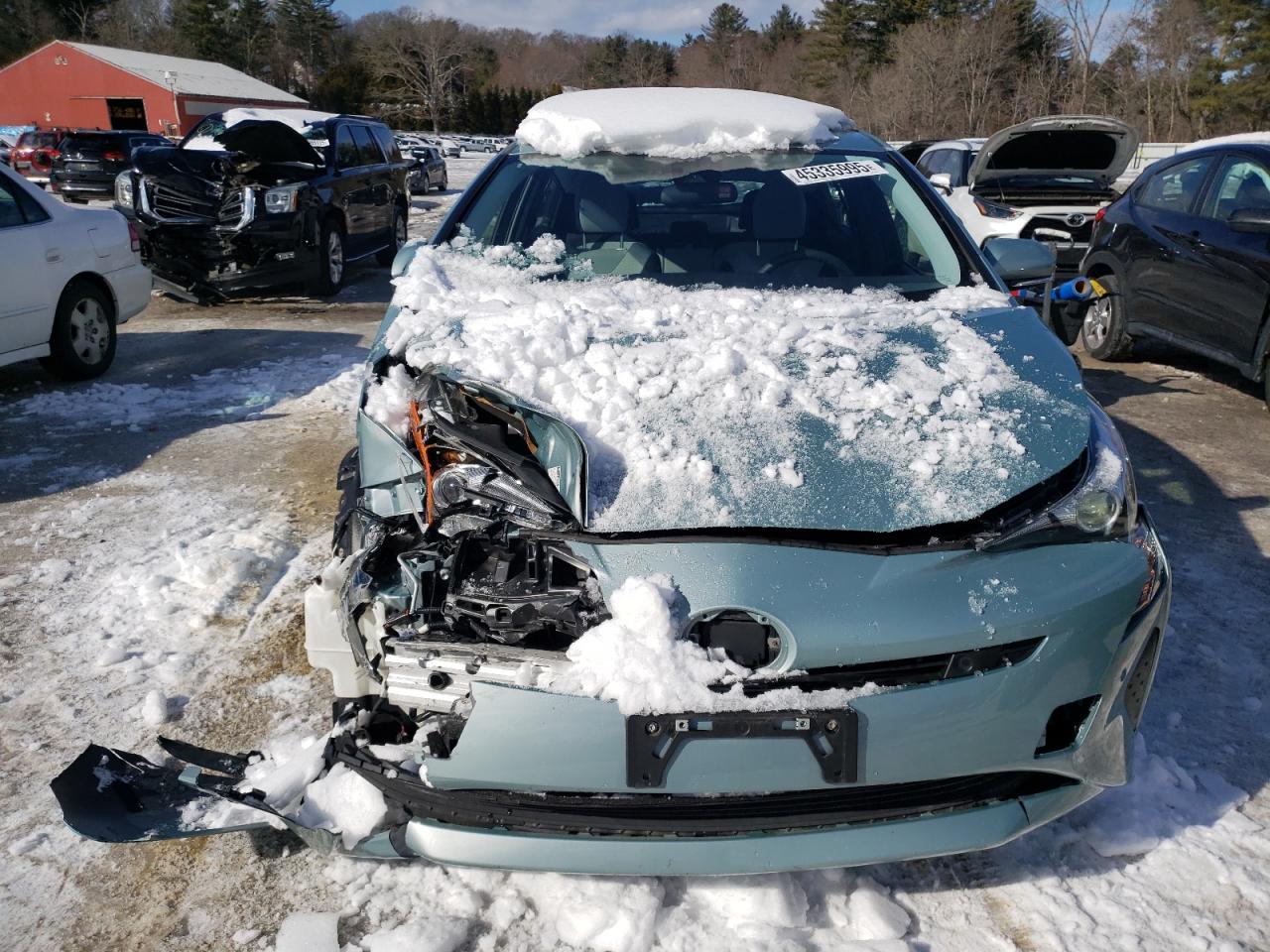 2018 Toyota Prius VIN JTDKBRFU0J3592517 Copart auction photo, front end / rear end damage thumbnail 5