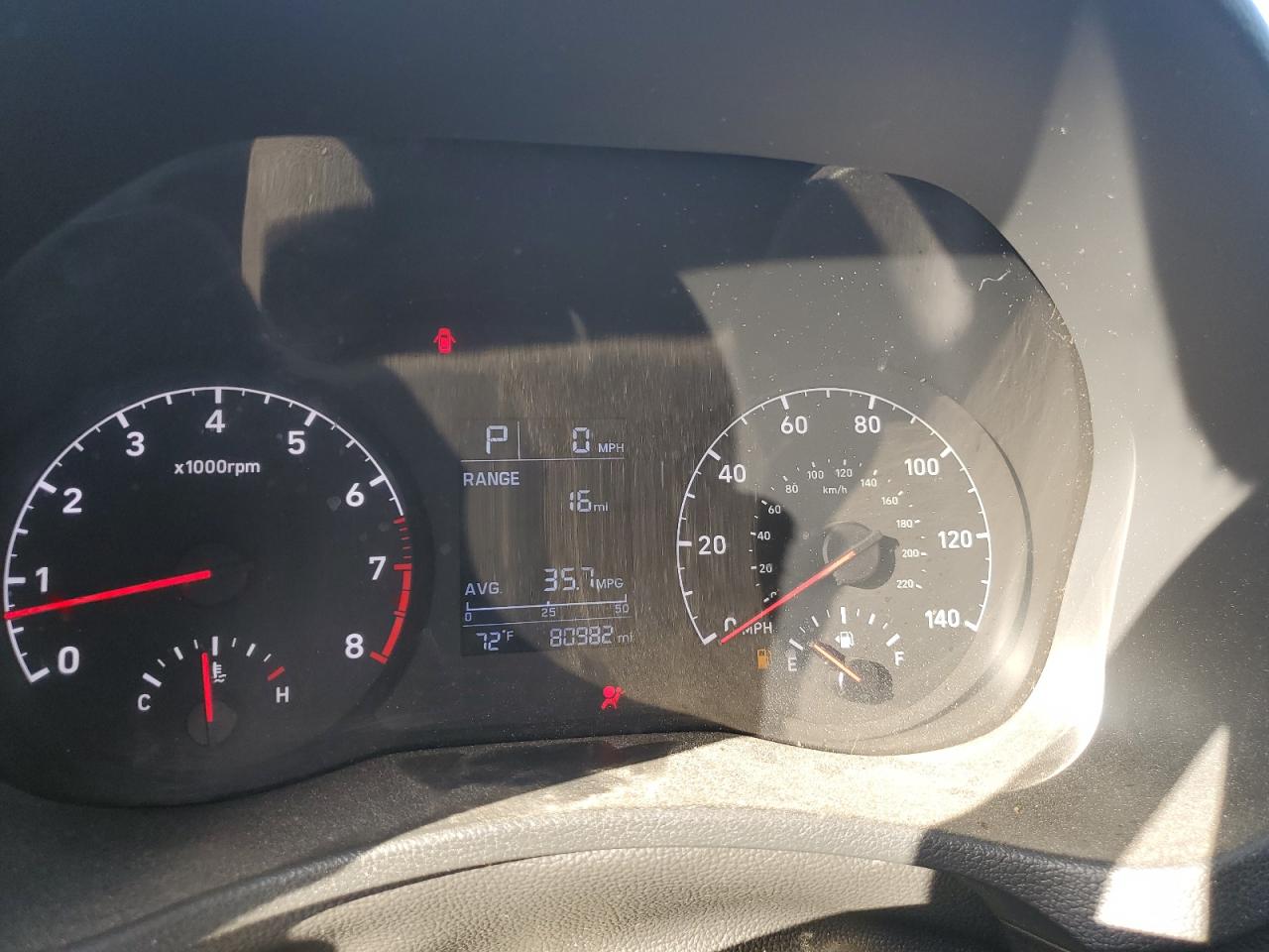 2019 Hyundai Accent VIN 3KPC24A35KE050555 Copart auction photo, front end / side damage thumbnail 9