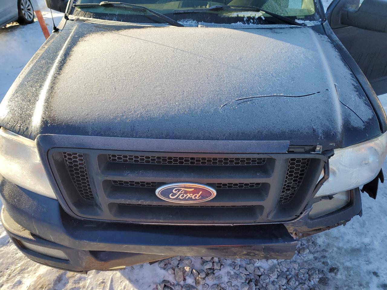 2005 Ford F-150 VIN 1FTPX14575FA55474 Copart auction photo, front end / undercarriage damage thumbnail 11