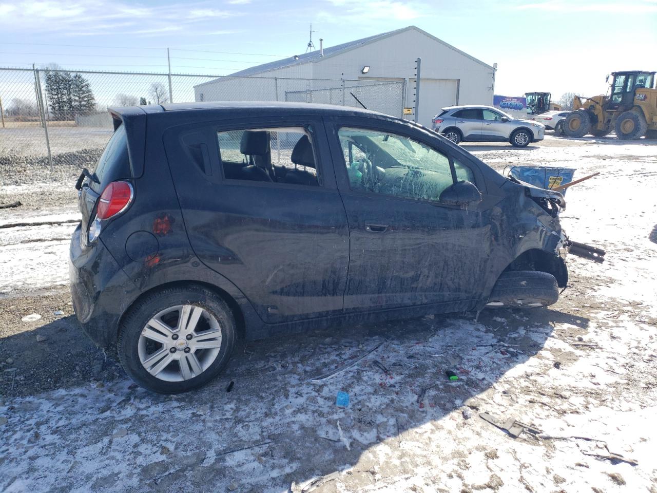 2015 Chevrolet Spark VIN KL8CB6S95FC802694 Copart auction photo, front end / side damage thumbnail 3