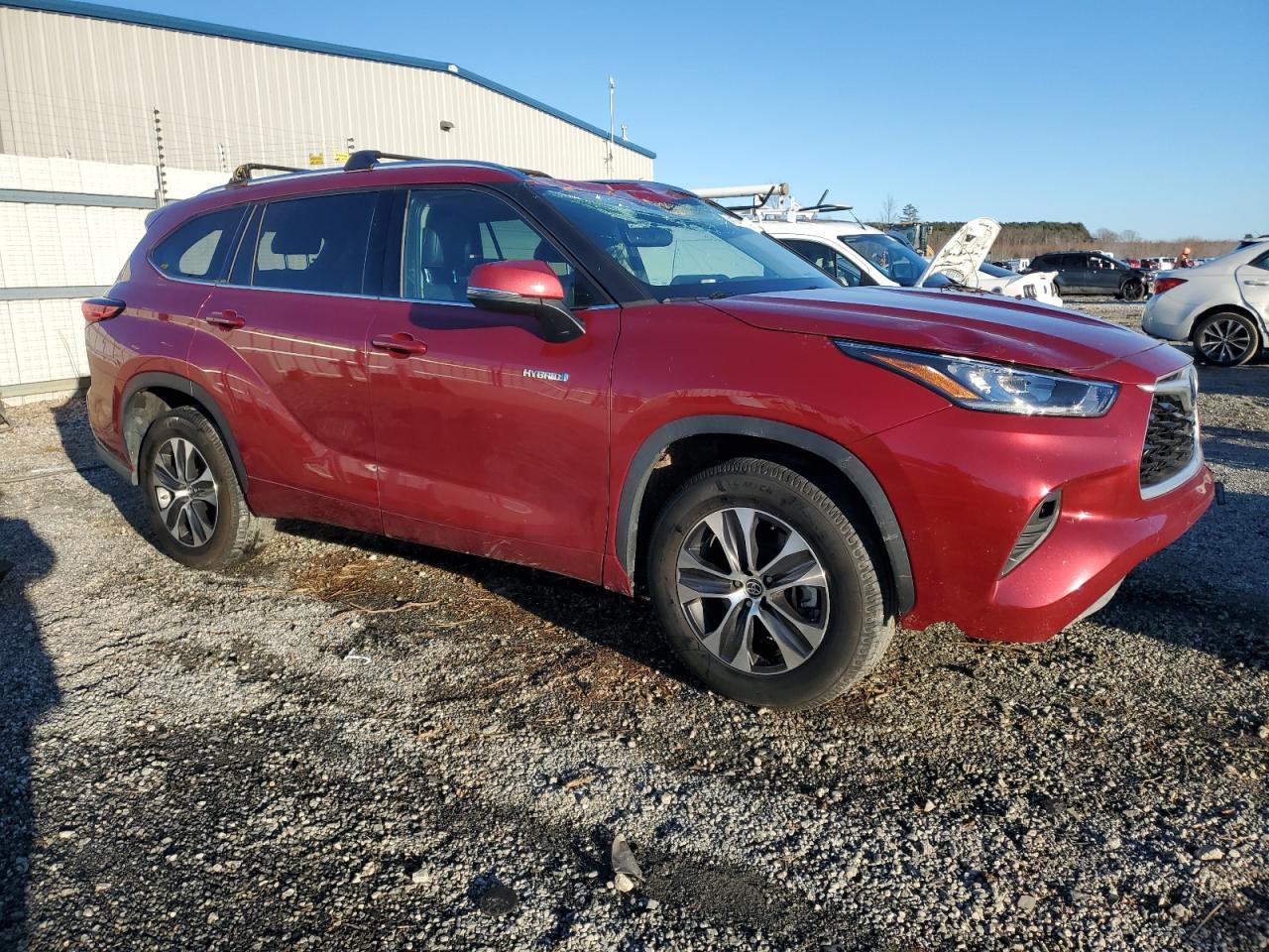 2020 Toyota Highlander VIN 5TDGARAH5LS500807 Copart auction photo, front end damage thumbnail 4