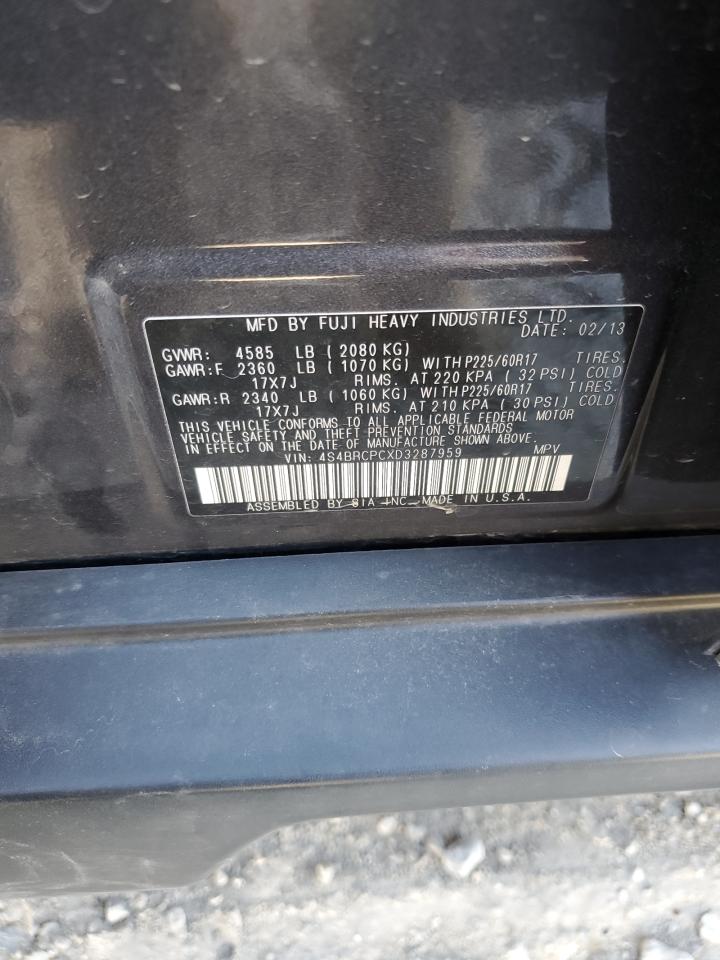 2013 Subaru Outback VIN 4S4BRCPCXD3287959 Copart auction photo, front end damage thumbnail 13