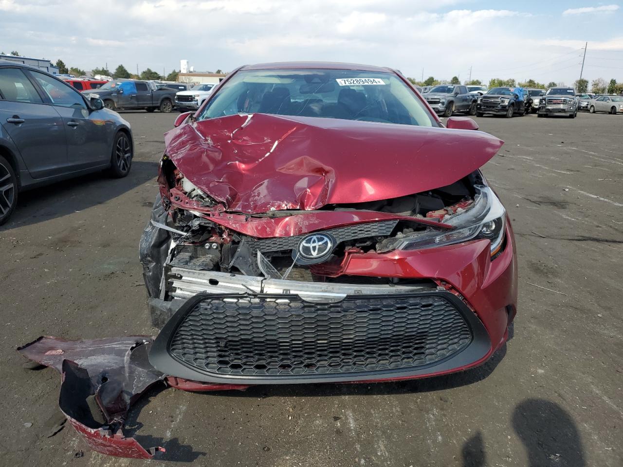 2022 Toyota Corolla VIN 5YFEPMAE6NP364200 Copart auction photo, side / mechanical damage thumbnail 5