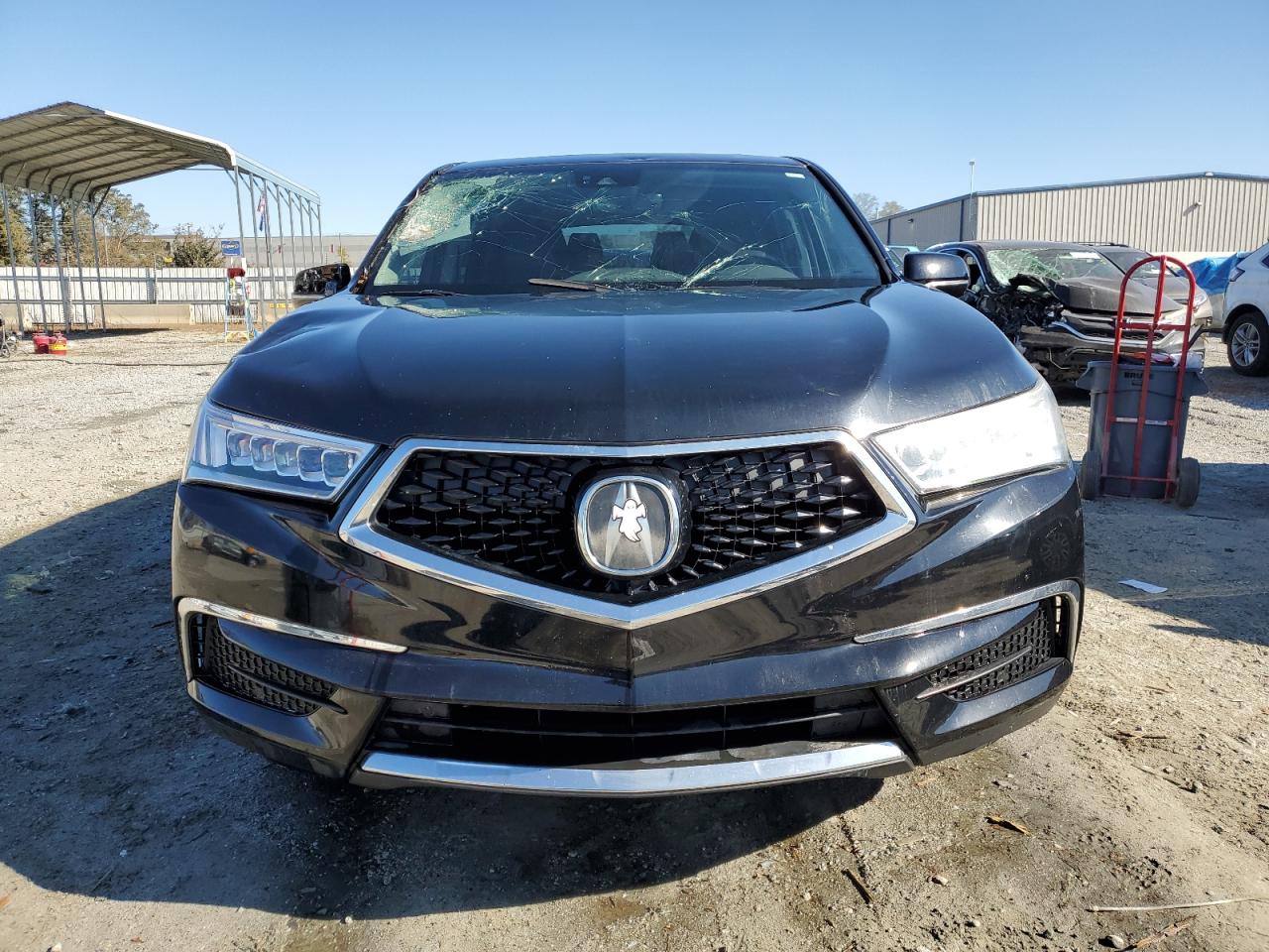 2017 Acura MDX VIN 5FRYD3H50HB001637 Copart auction photo, side damage thumbnail 5