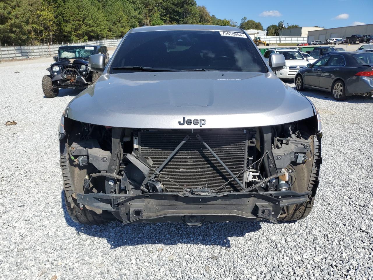 2016 Jeep Grand Cherokee VIN 1C4RJECG8GC351872 Copart auction photo, front end damage thumbnail 5