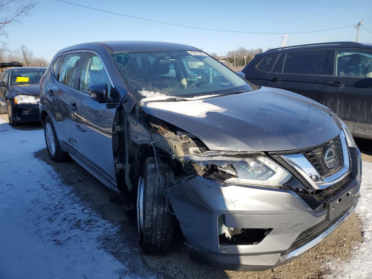 2018 Nissan Rogue VIN 5N1AT2MT7JC761583 Copart auction photo, undercarriage / front end damage thumbnail 4