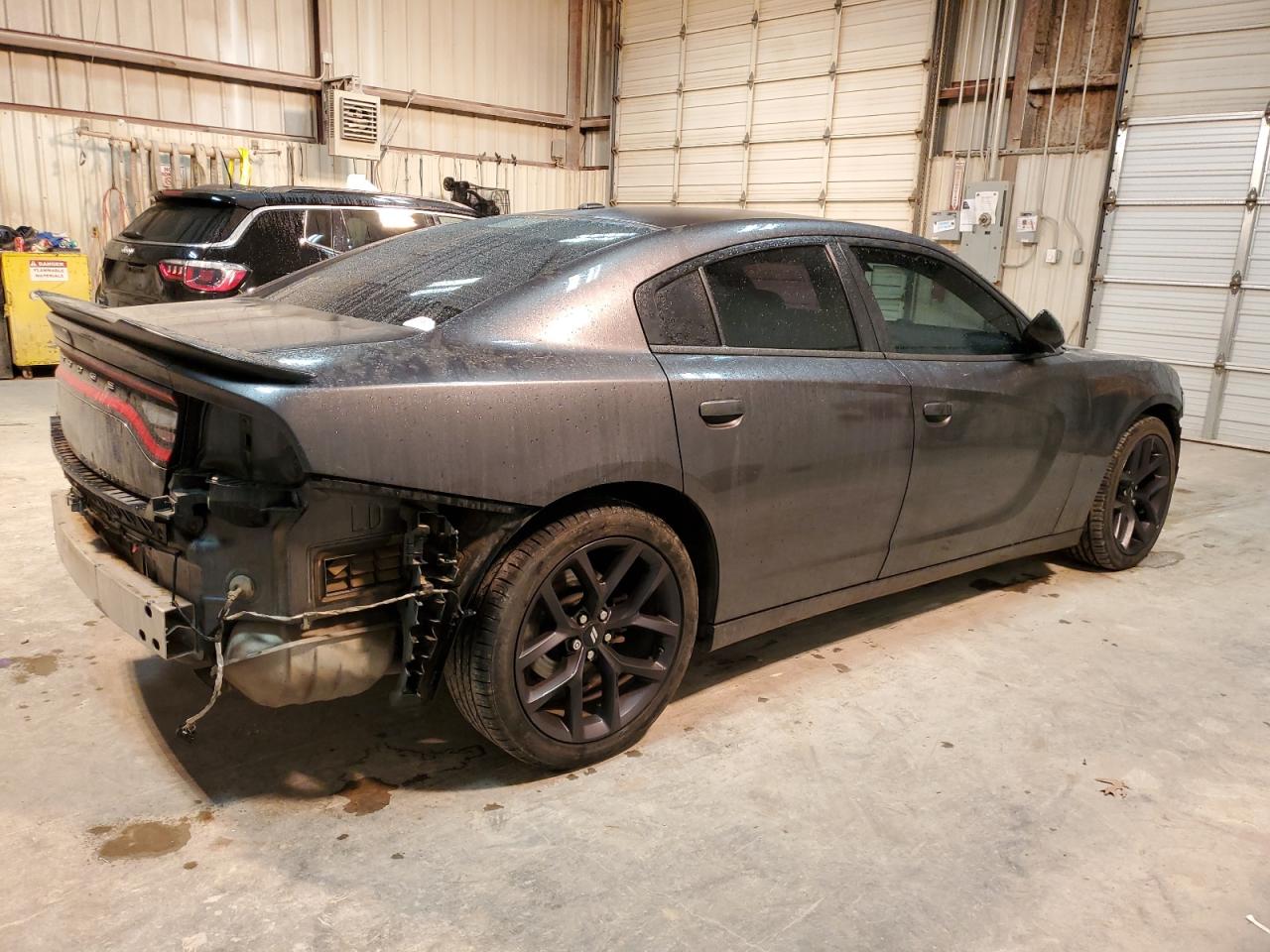 2019 Dodge Charger VIN 2C3CDXBG0KH732457 Copart auction photo, front end / rear end damage thumbnail 3