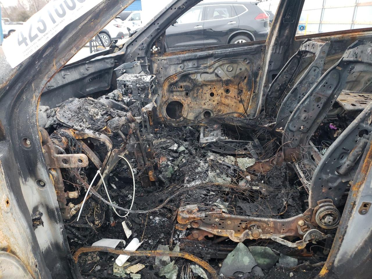 2012 KIA Sorento VIN 5XYKT4A61CG210907 Copart auction photo, burn damage thumbnail 7