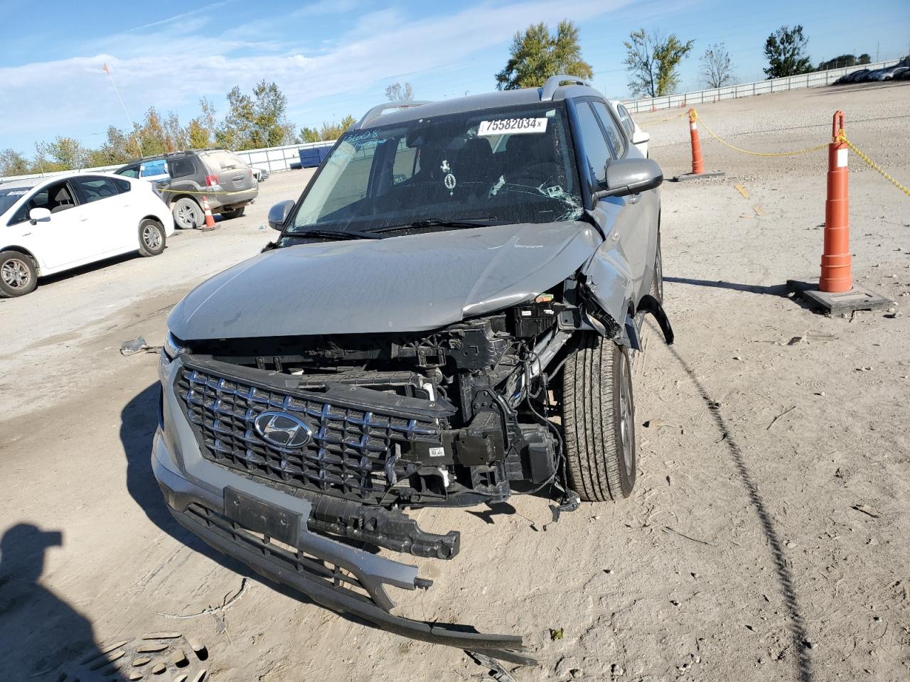 2021 Hyundai Venue VIN KMHRC8A31MU126366 Copart auction photo, front end damage thumbnail 5