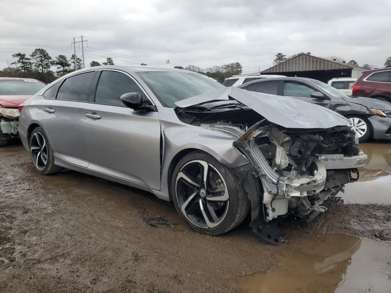 2021 Honda Accord VIN 1HGCV1F31MA070002 Copart auction photo, front end damage thumbnail 4