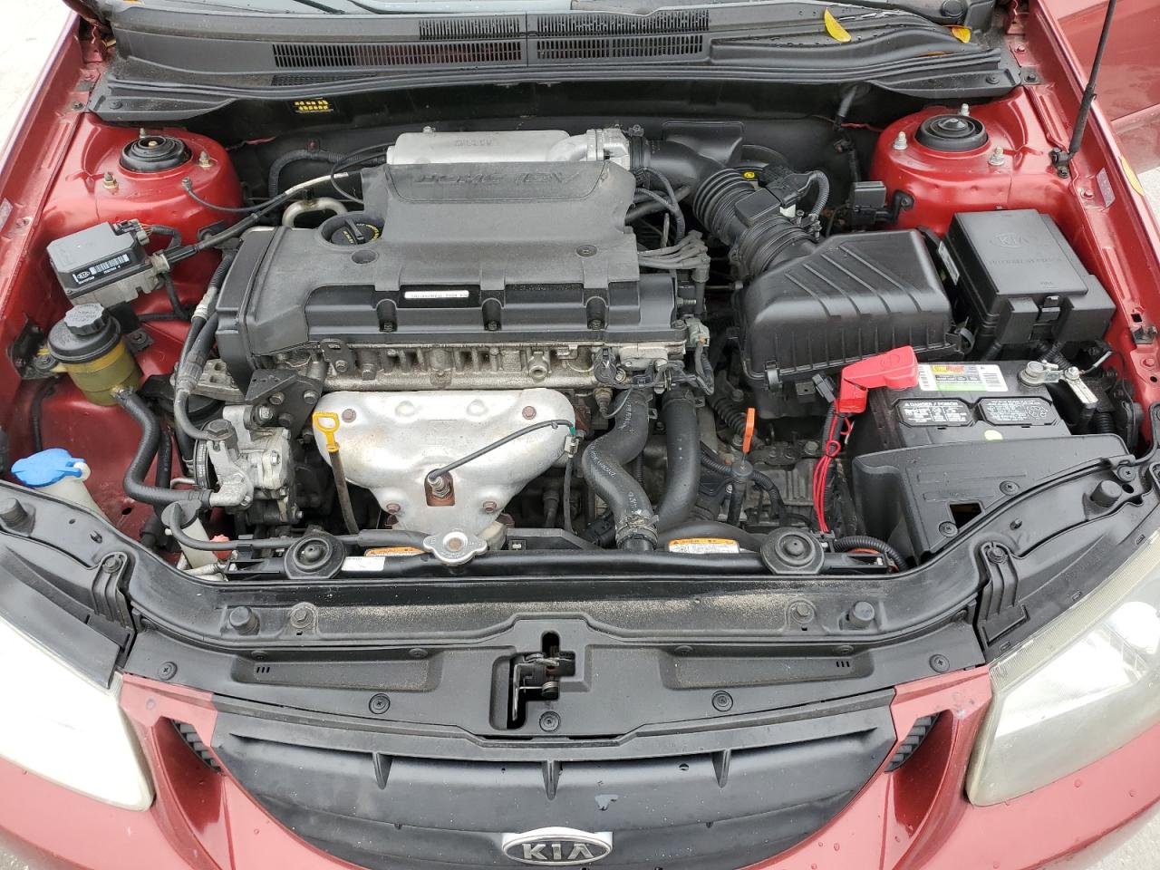 2009 KIA Spectra VIN KNAFE221495651268 Copart auction photo, rear end damage thumbnail 11