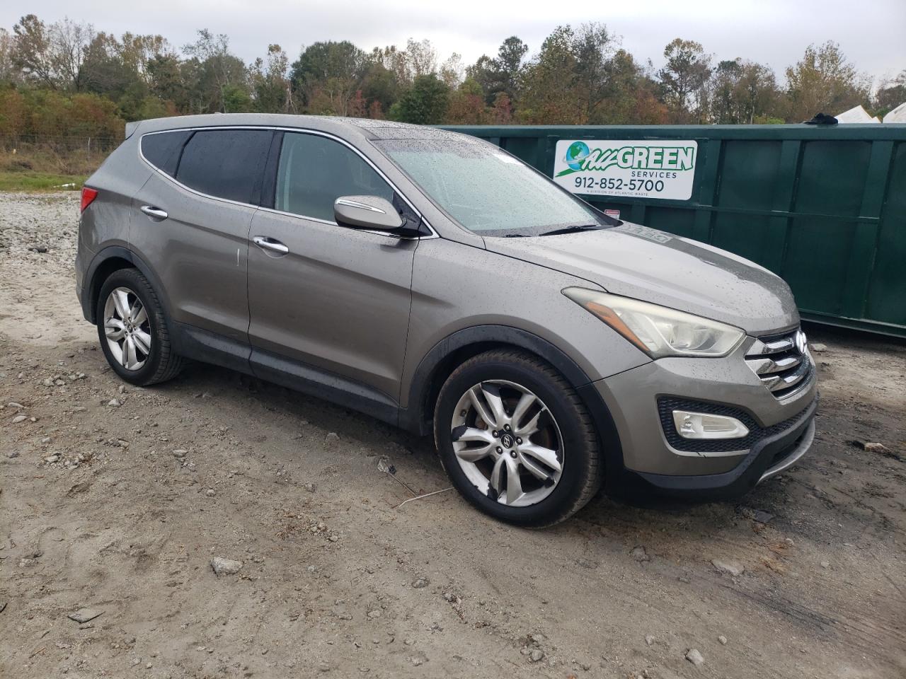 2013 Hyundai Santa Fe VIN 5XYZWDLA8DG024869 Copart auction photo, front end / rear end damage thumbnail 4