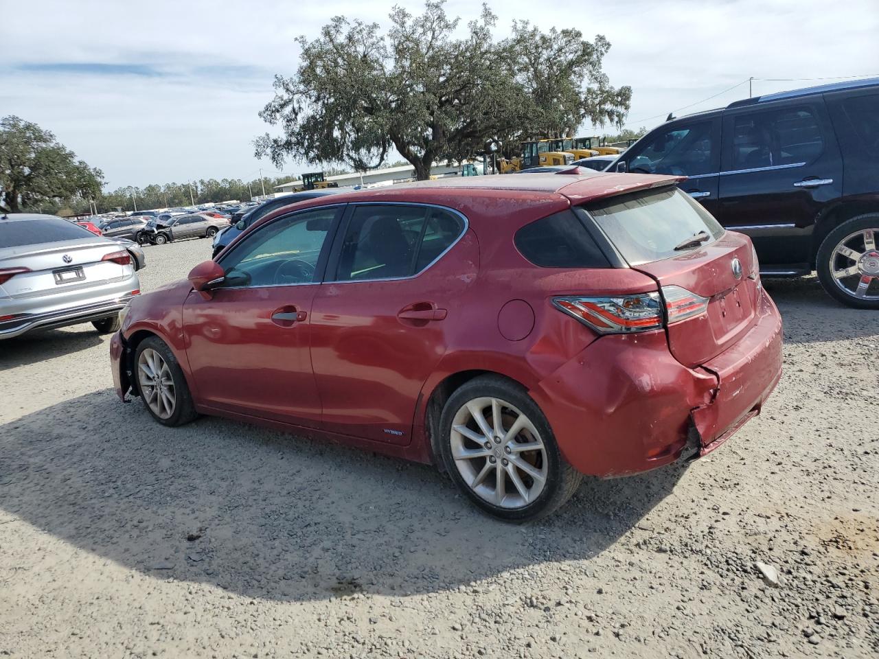 2012 Lexus CT VIN JTHKD5BHXC2086986 Copart auction photo, water/flood / rear end damage thumbnail 2