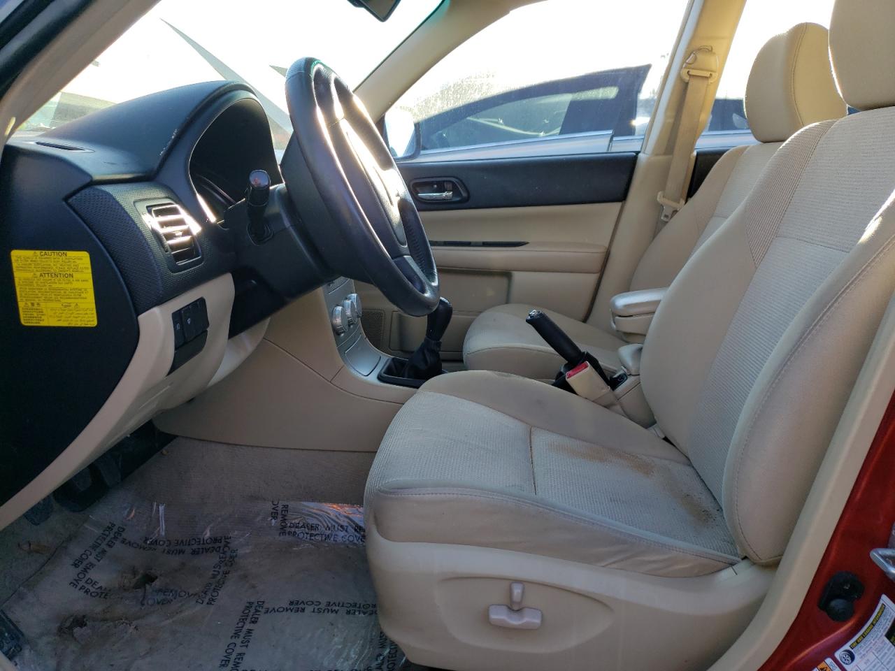2007 Subaru Forester VIN JF1SG65677G714364 Copart auction photo, side / hail damage thumbnail 7