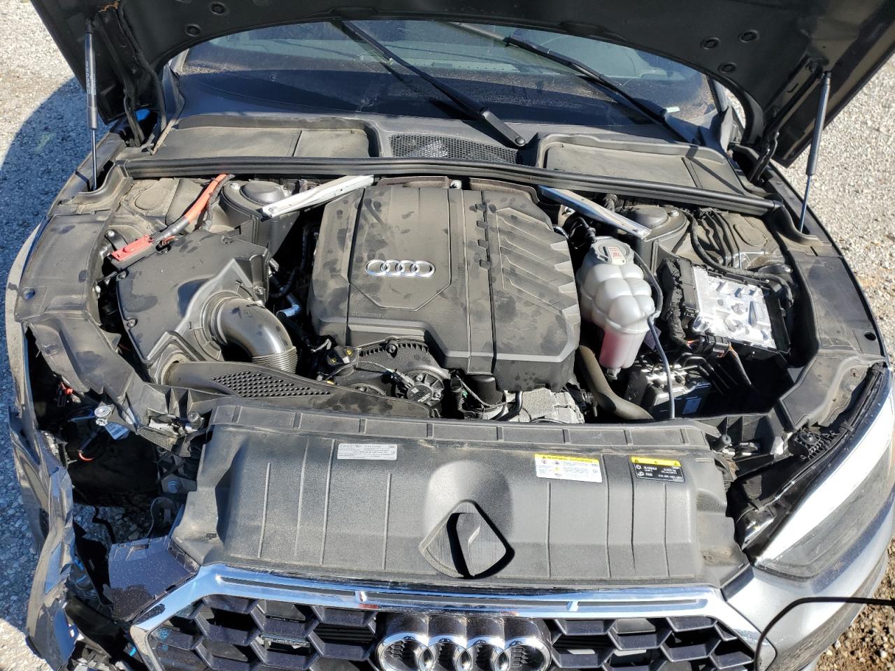2023 Audi A5 VIN WAUFACF50PA023257 Copart auction photo, front end / side damage thumbnail 11