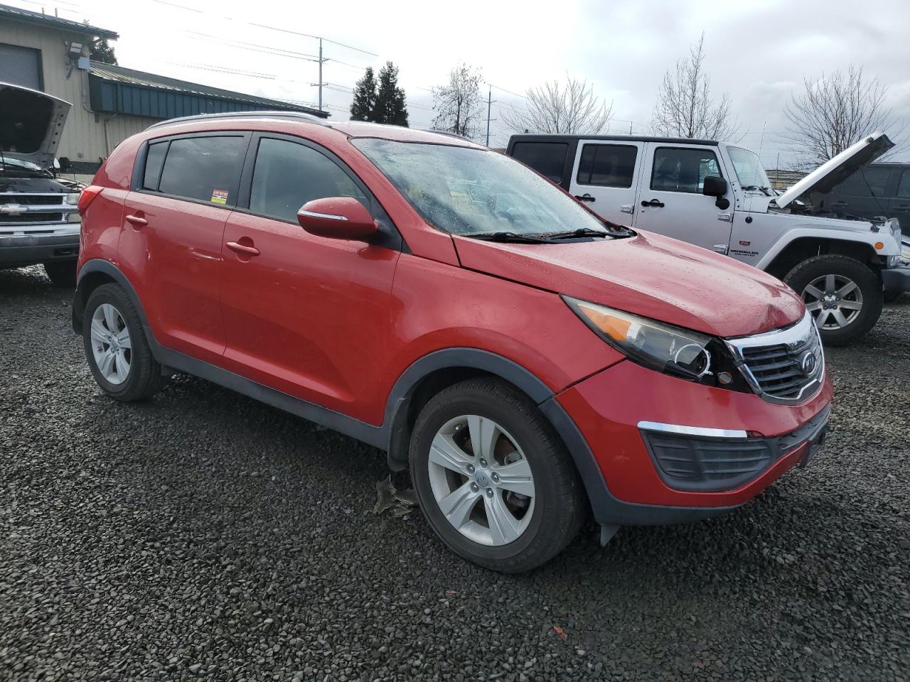 2012 KIA Sportage VIN KNDPB3A29C7334971 Copart auction photo, front end damage thumbnail 4