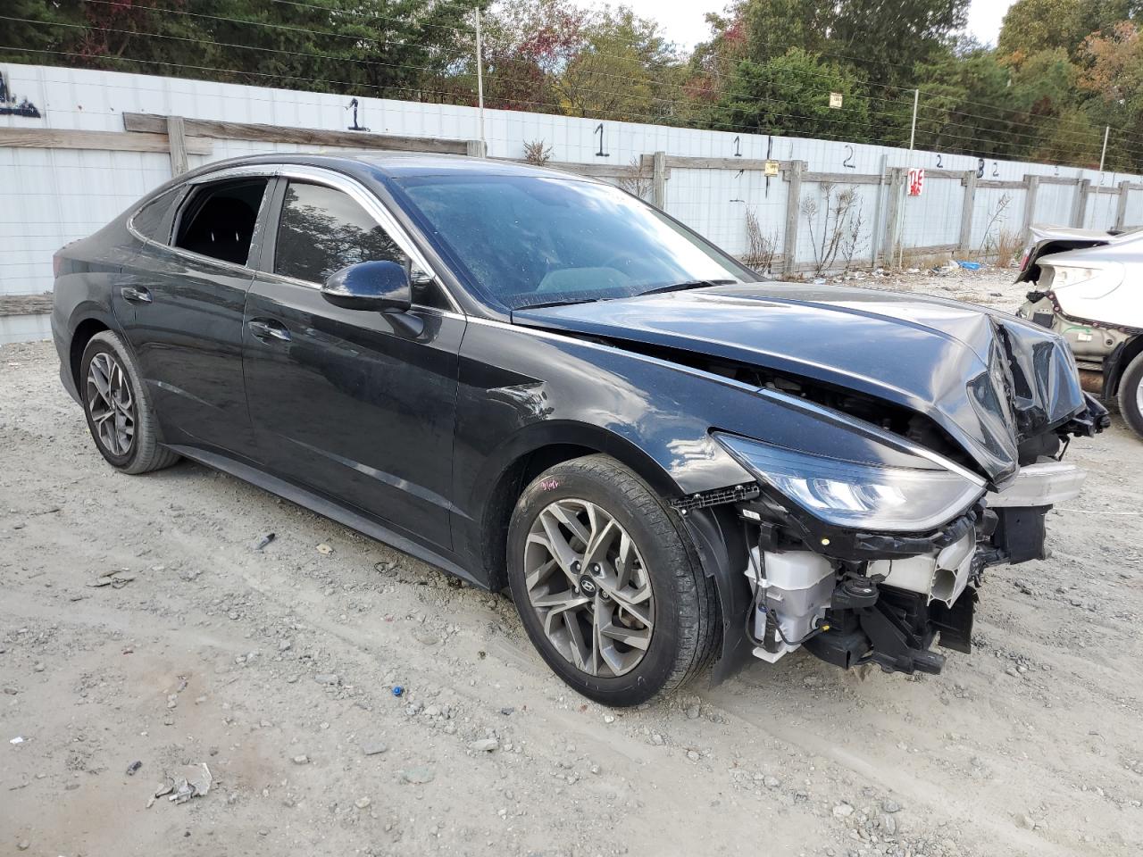 2022 Hyundai Sonata VIN KMHL64JA6NA188711 Copart auction photo, front end / rear end damage thumbnail 4