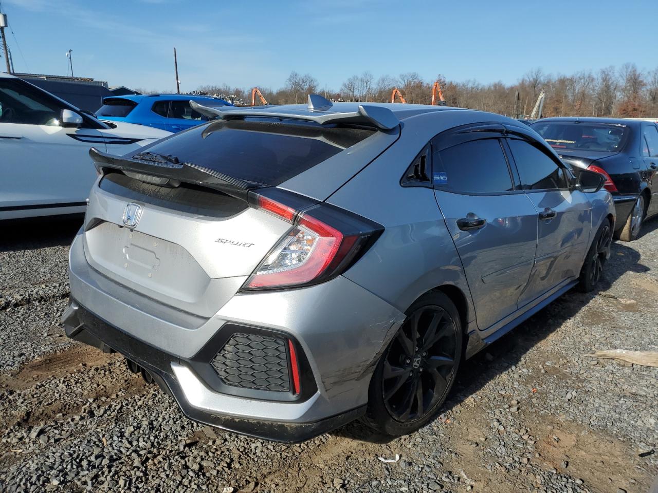 2017 Honda Civic VIN SHHFK7H47HU221739 Copart auction photo, side / rear end damage thumbnail 3