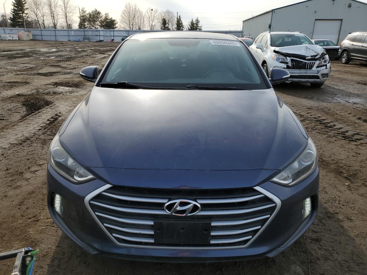 2018 Hyundai Elantra VIN KMHD84LF0JU570250 Copart auction photo, rear end / side damage thumbnail 5