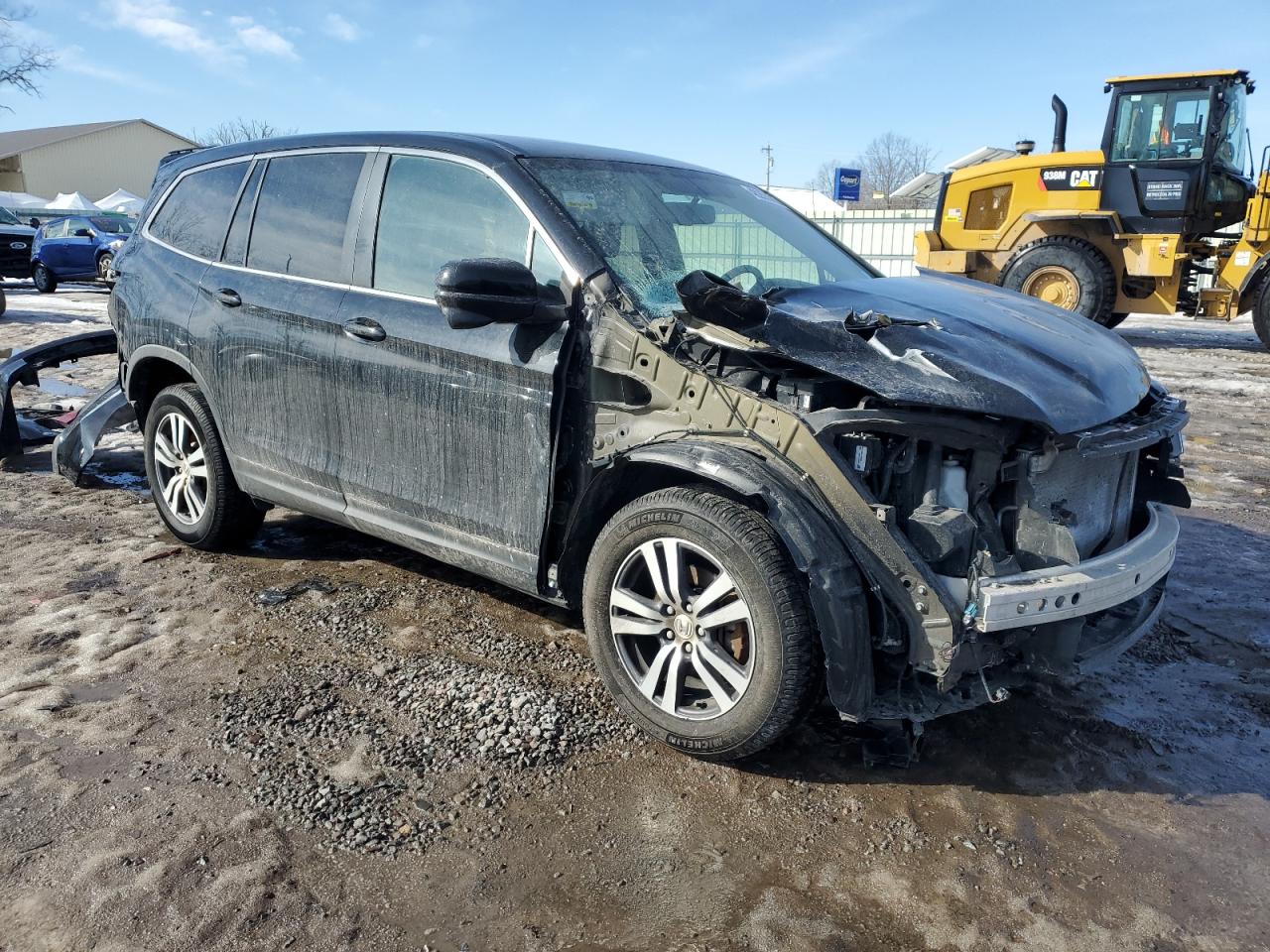 2017 Honda Pilot VIN 5FNYF6H53HB011317 Copart auction photo, front end / rear end damage thumbnail 4