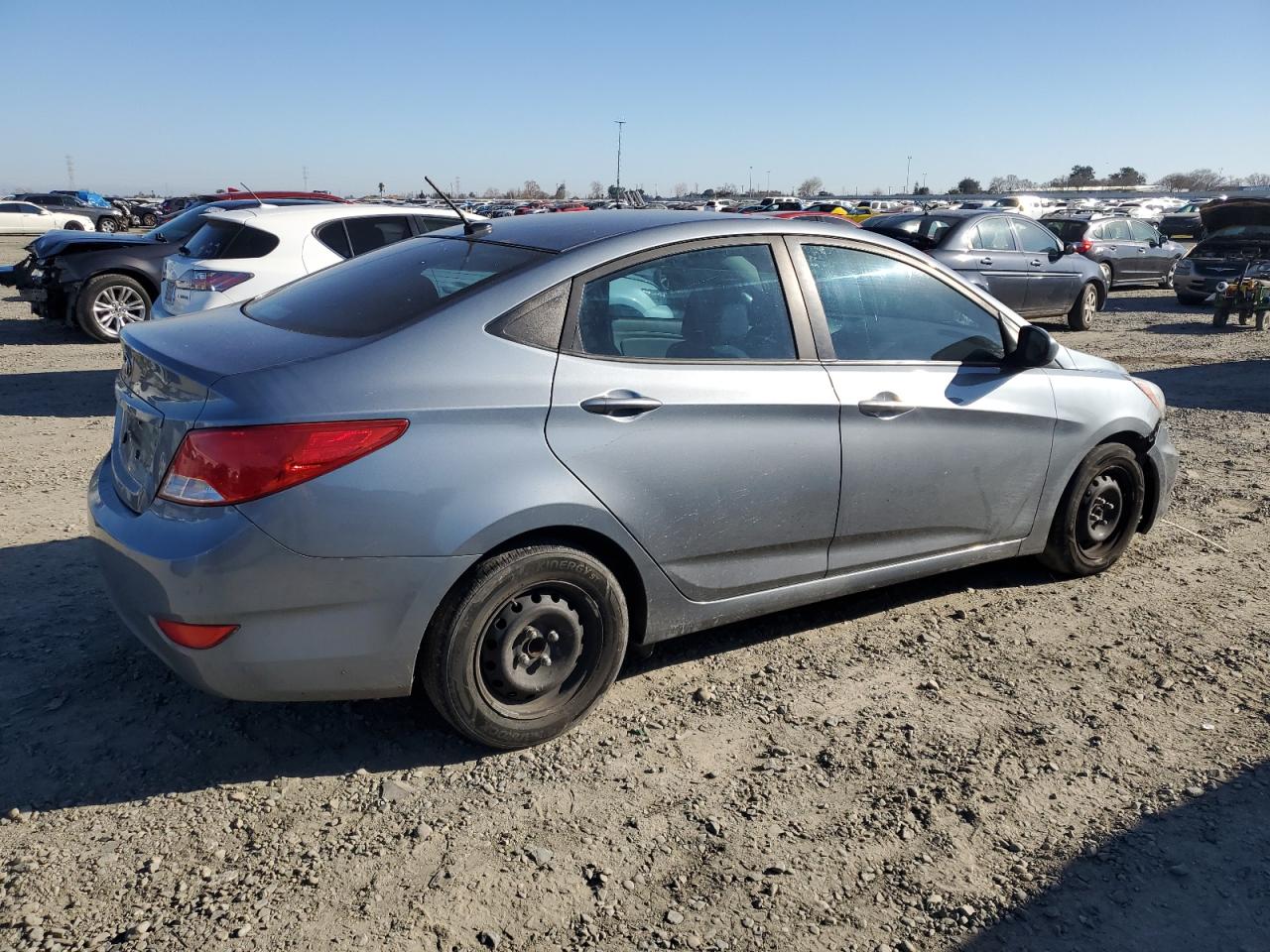 2017 Hyundai Accent VIN KMHCT4AE3HU361244 Copart auction photo, front end damage thumbnail 3