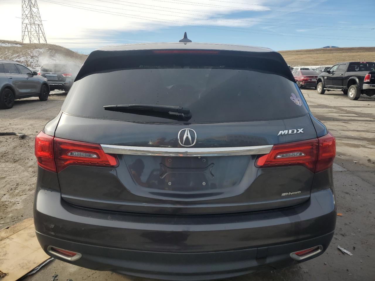 2016 Acura MDX VIN 5FRYD4H29GB011920 Copart auction photo, undercarriage / side damage thumbnail 6