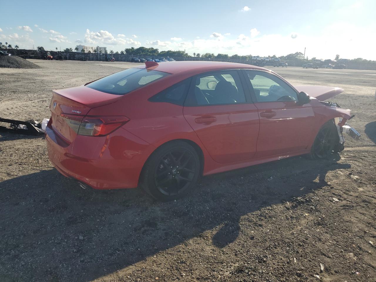 2024 Honda Civic VIN 2HGFE2F57RH590573 Copart auction photo, front end damage thumbnail 3