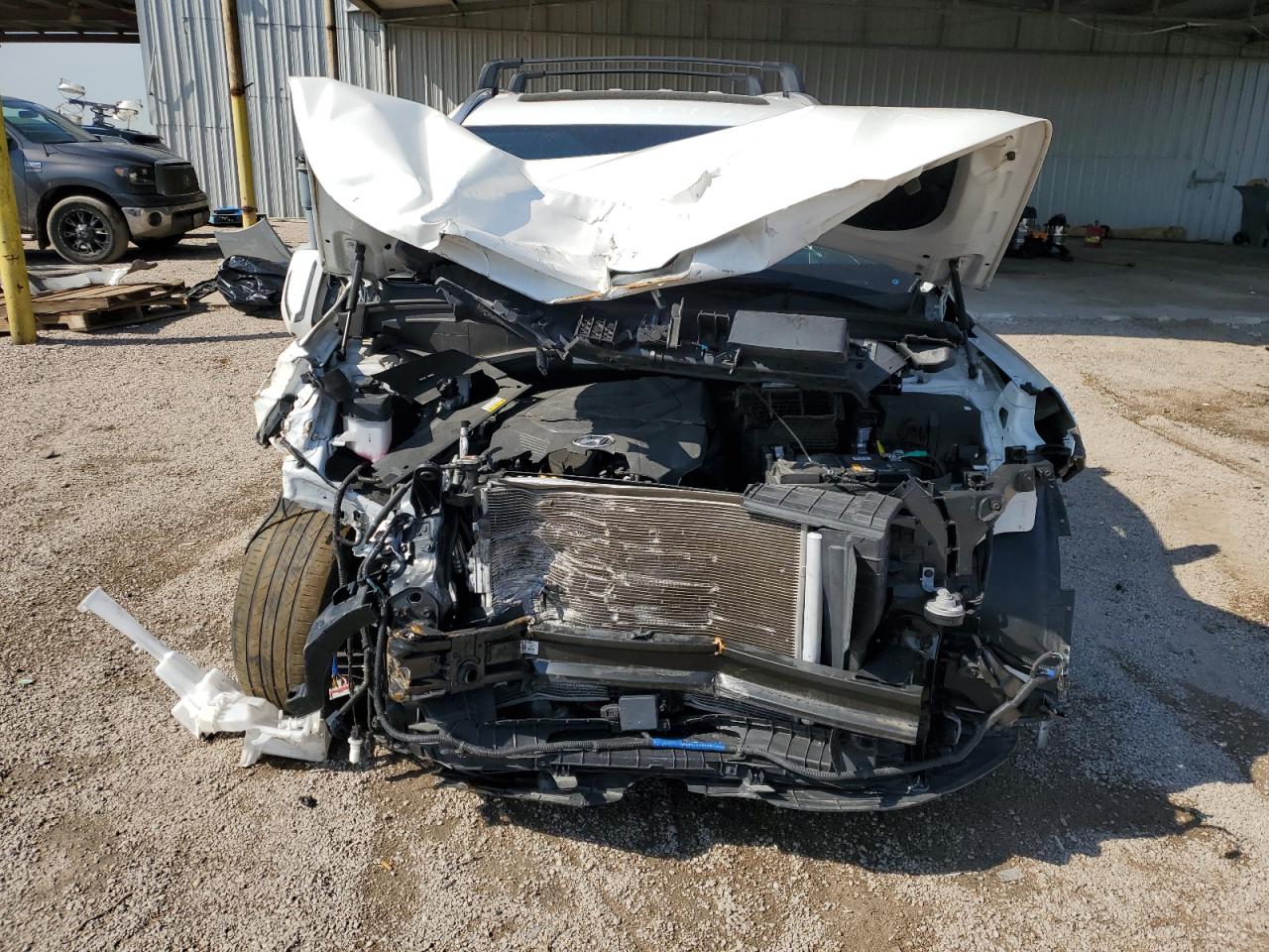 2023 Hyundai Palisade VIN KM8R74GE3PU517240 Copart auction photo, front end damage thumbnail 5