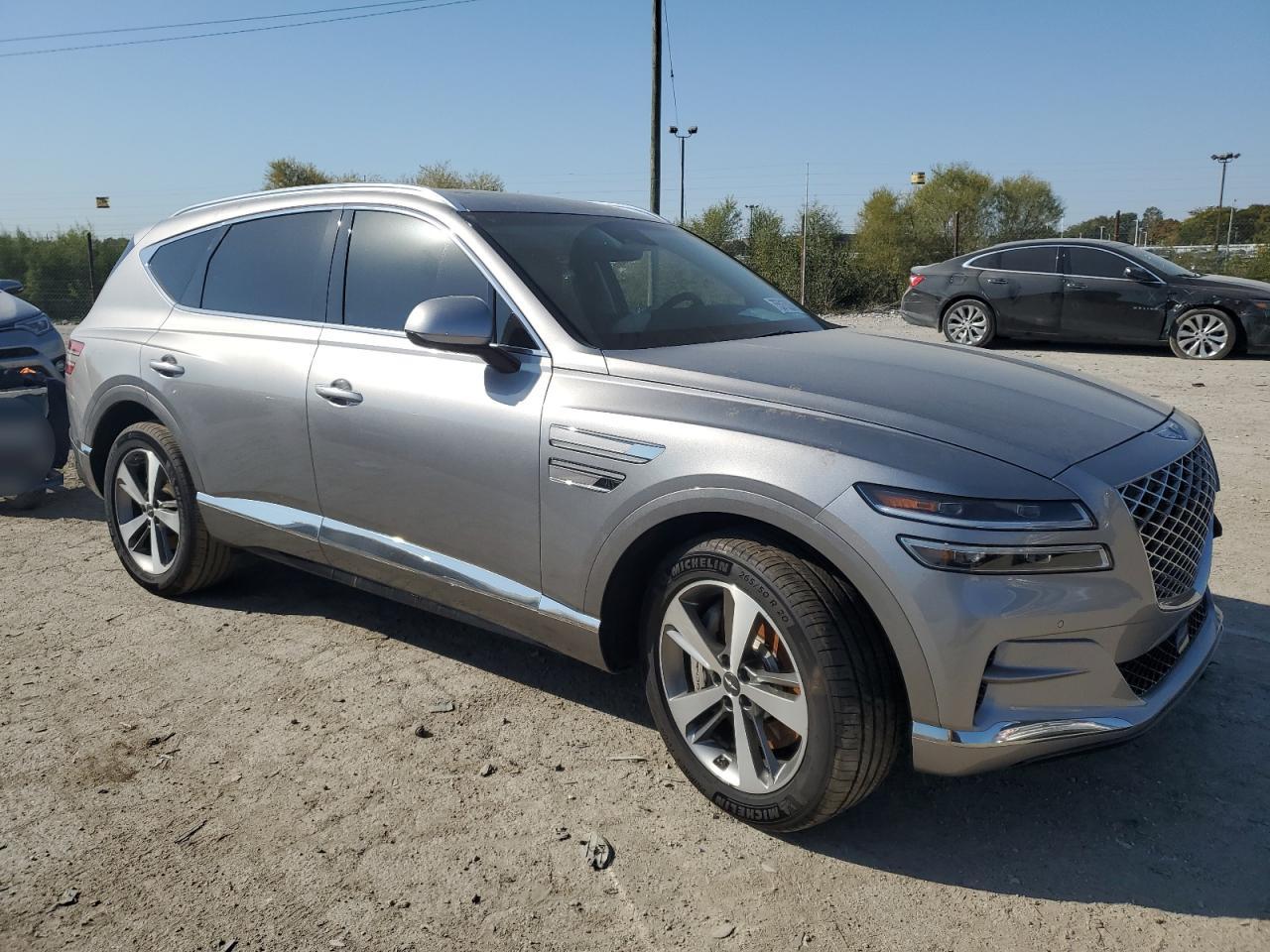 2021 Genesis Gv80 VIN KMUHCESC8MU049201 Copart auction photo, front end / minor dent/scratches damage thumbnail 4