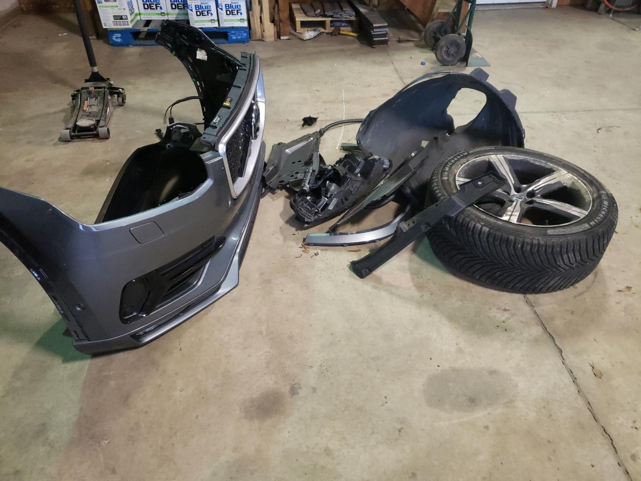 2019 Volvo XC90 VIN YV4A22PM5K1515377 Copart auction photo, front end / undercarriage damage thumbnail 13
