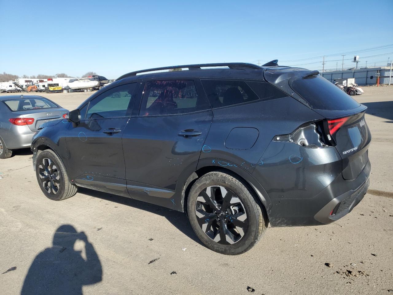 2023 KIA Sportage VIN KNDPZDAH5P7094314 Copart auction photo, front end / rear end damage thumbnail 2