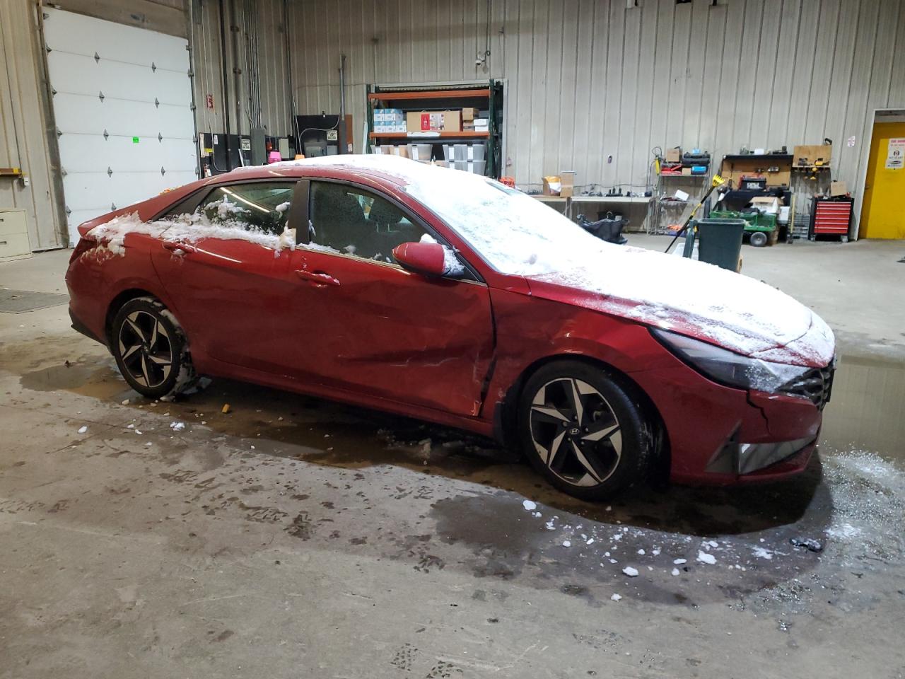 2023 Hyundai Elantra VIN KMHLN4AJ6PU038392 Copart auction photo, front end / side damage thumbnail 4