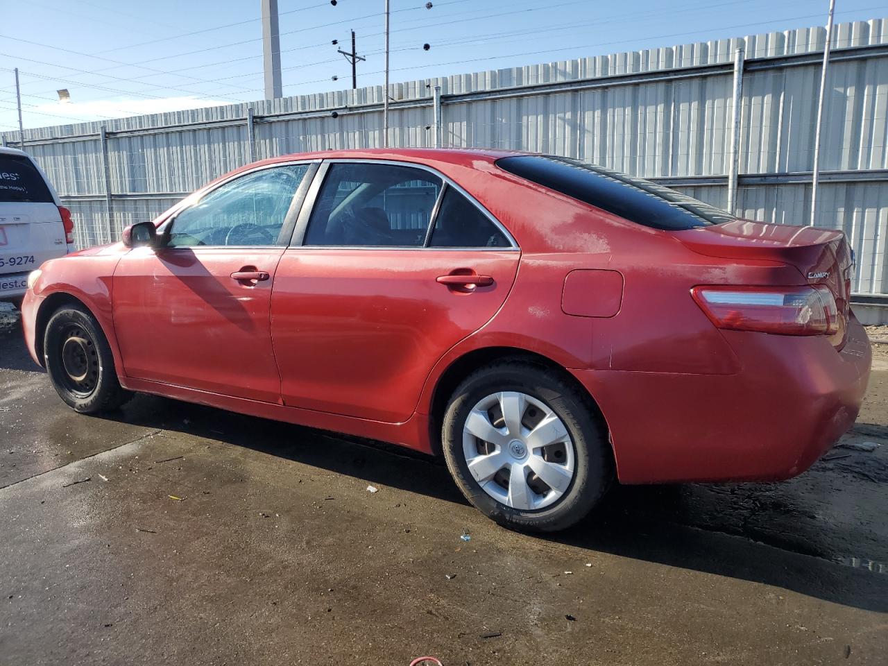 2007 Toyota Camry VIN 4T1BE46K87U172172 Copart auction photo, front end / side damage thumbnail 2