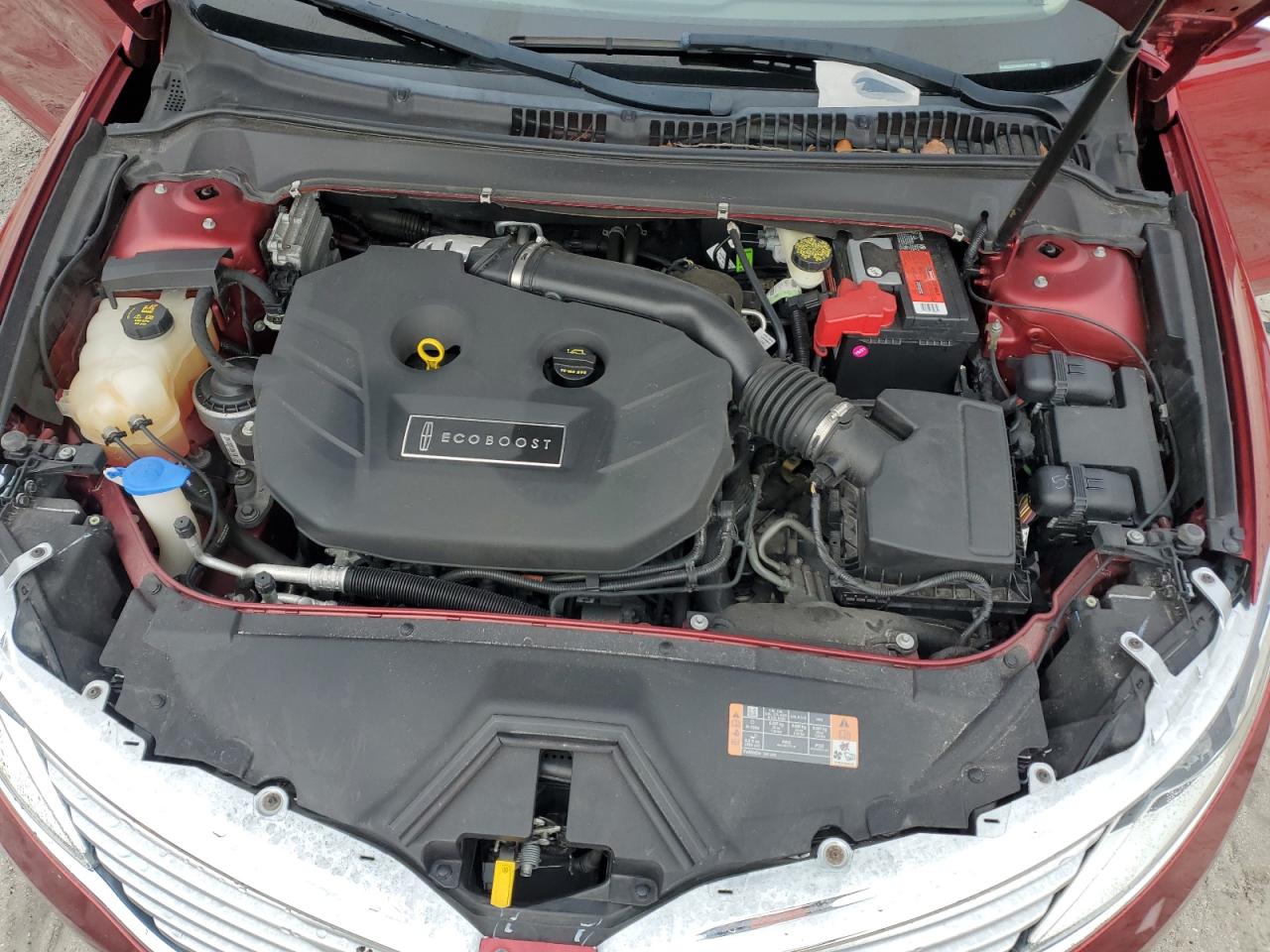 2014 Lincoln MKZ VIN 3LN6L2G98ER821786 Copart auction photo, side damage thumbnail 11