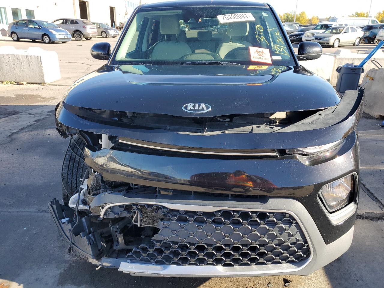 2020 KIA Soul VIN KNDJ23AUXL7724209 Copart auction photo, front end / side damage thumbnail 5