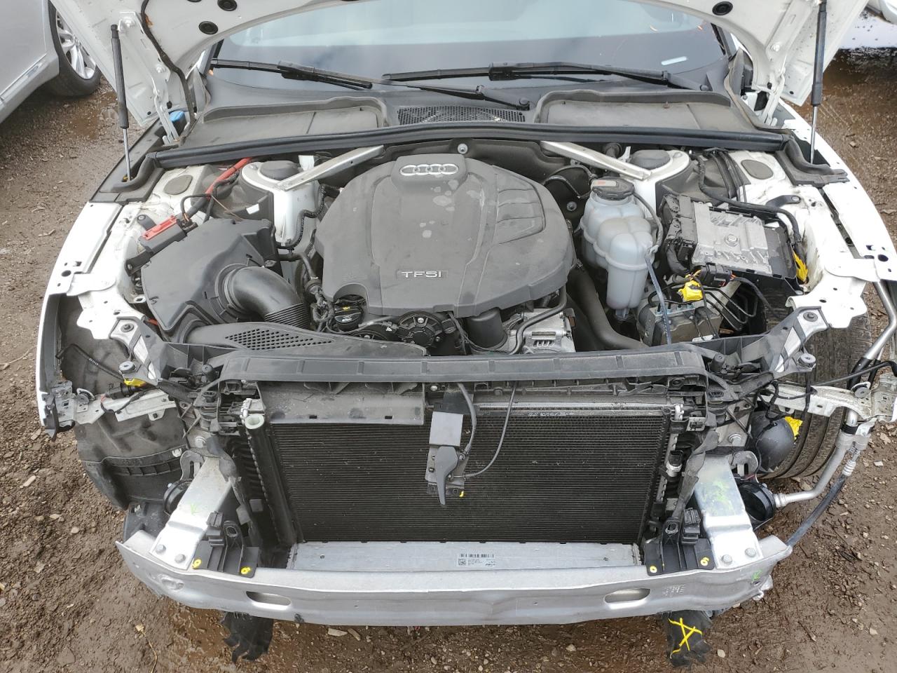 2020 Audi A5 VIN WAUCNCF54LA001053 Copart auction photo, front end damage thumbnail 11
