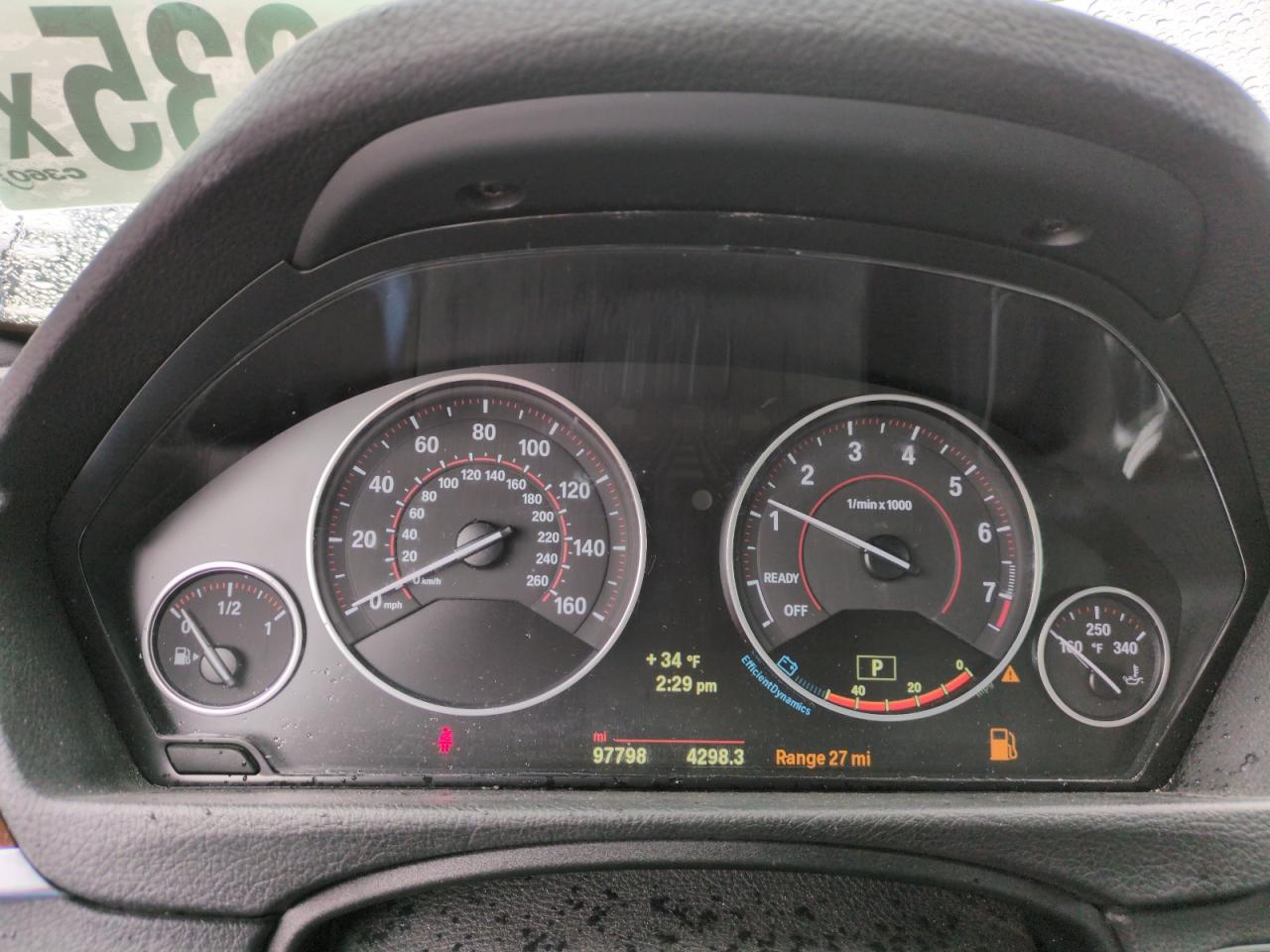 2014 BMW 4er VIN WBA3R5C5XEK188378 Copart auction photo, front end damage thumbnail 9