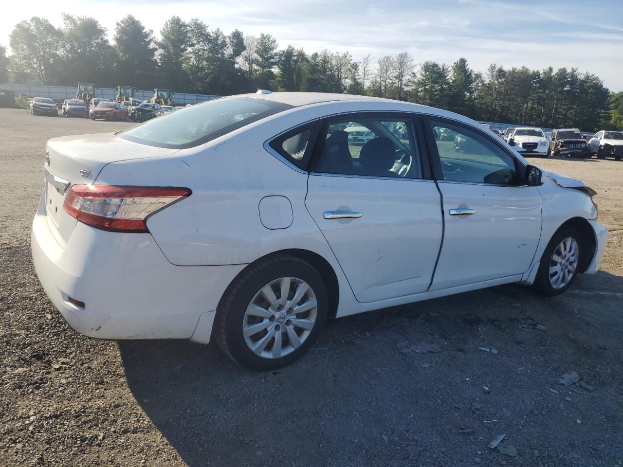 2015 Nissan Sentra VIN 3N1AB7APXFL691099 Copart auction photo, front end / side damage thumbnail 3