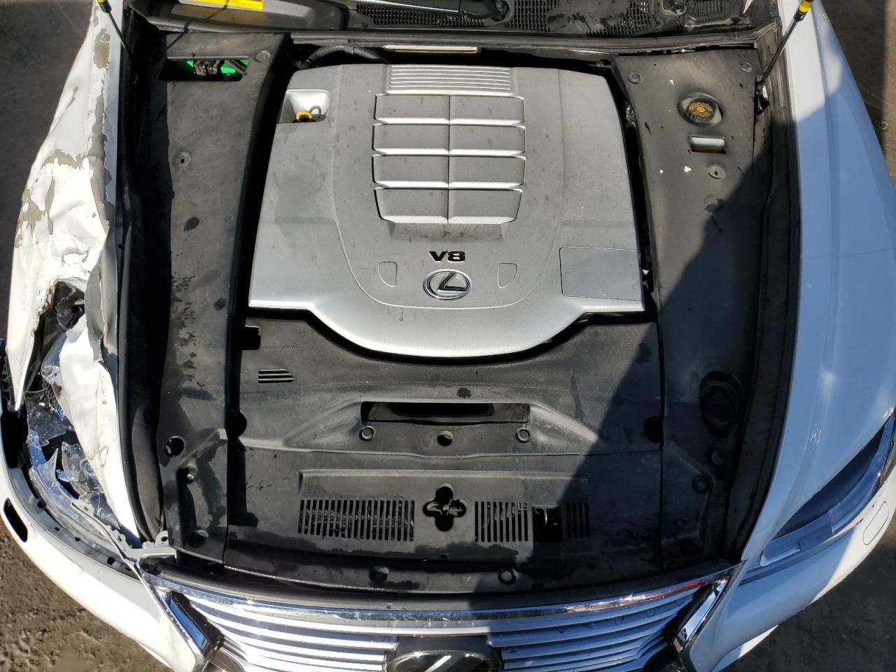 2013 Lexus LS VIN JTHCL5EF6D5018850 Copart auction photo, front end / side damage thumbnail 11