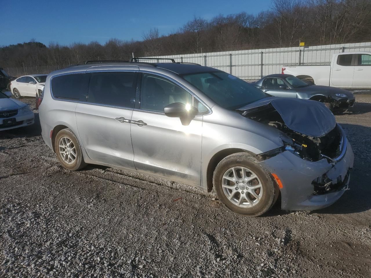 2021 Chrysler Voyager VIN 2C4RC1DGXMR521184 Copart auction photo, front end damage thumbnail 4